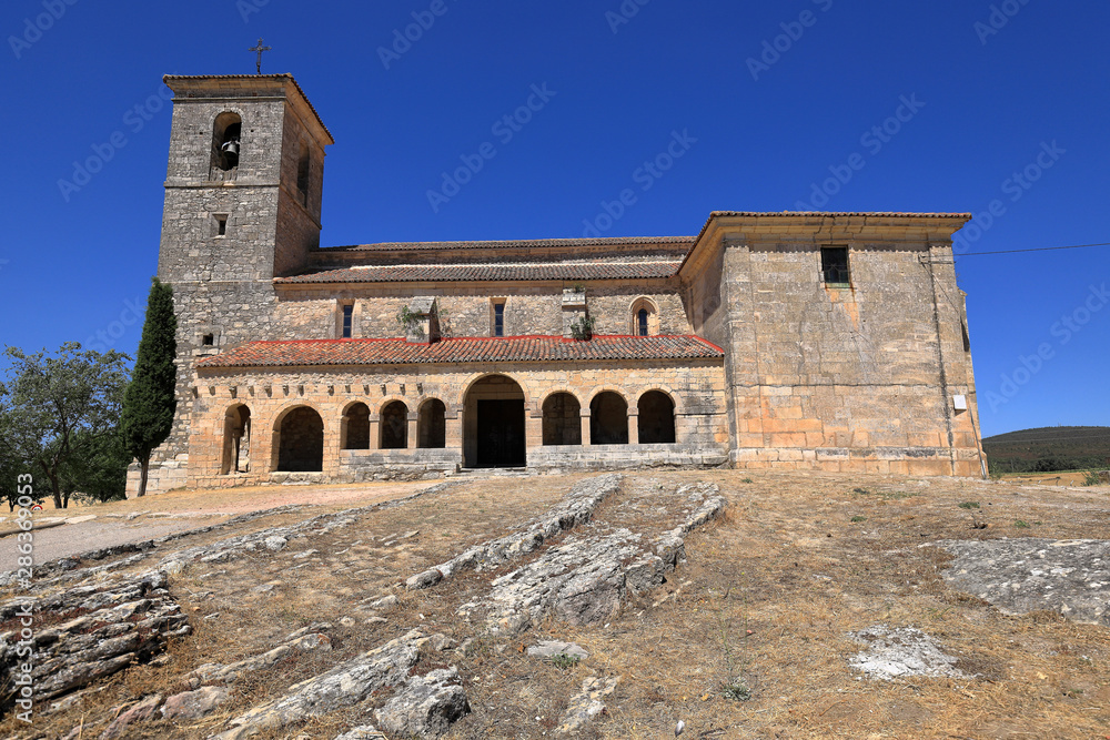 Church of Our Lady of the Assumption in Tamajón, Guadalajara (Spain) Romanesque temple with Renaissance reformed part