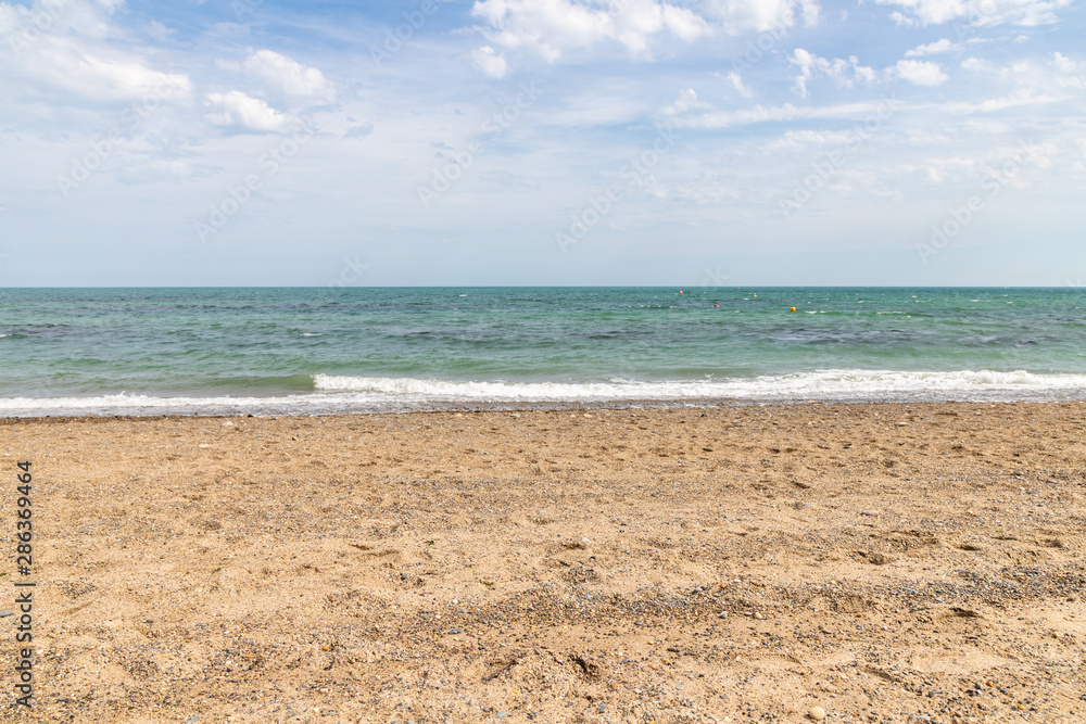 Sand and waves on Beach in Bray