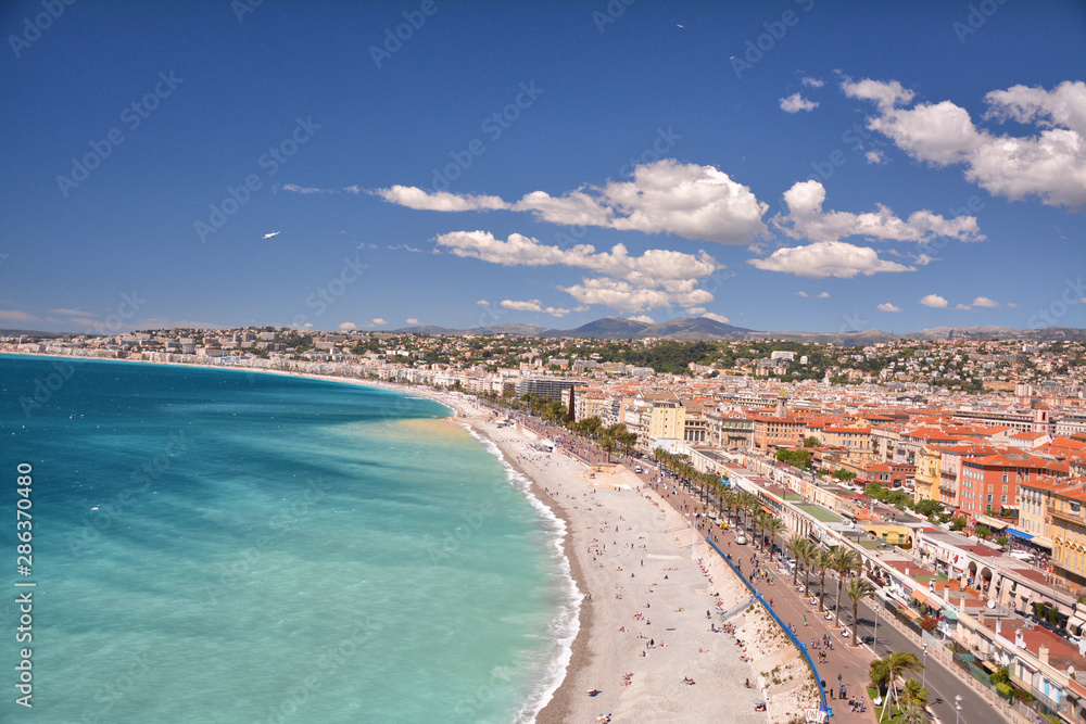 Nice, French Riviera Cote d'Azur in Provence, France.