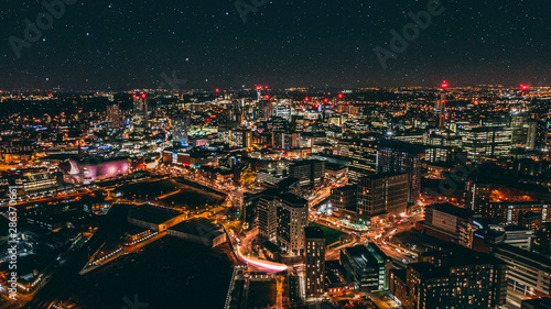 Canvas Print Skyline Shot of City