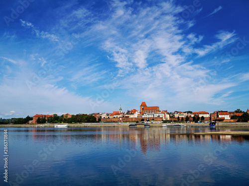 Skyline of Torun old town, UNESCO world heritage in Poland