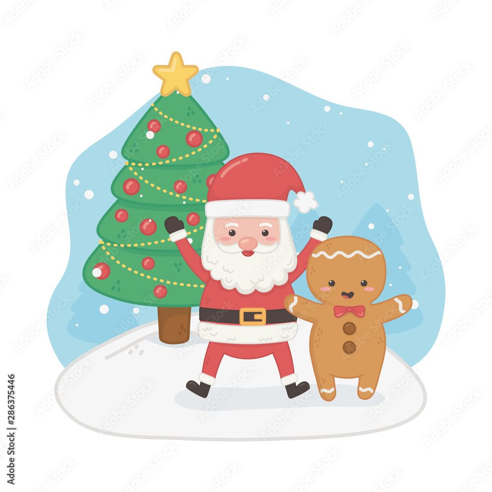 merry merry christmas card with santa claus and merry merry christmas card with santa claus and