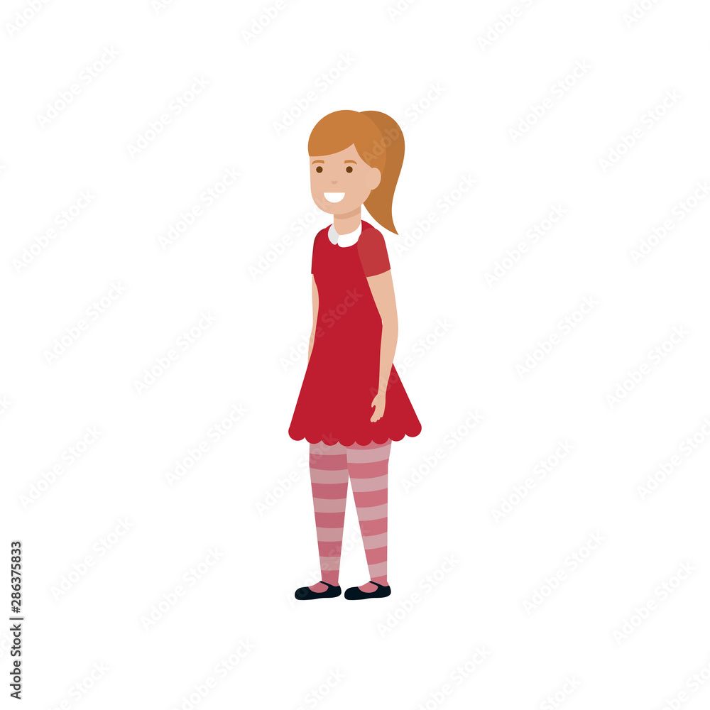 Isolated girl cartoon design Isolated girl cartoon design
