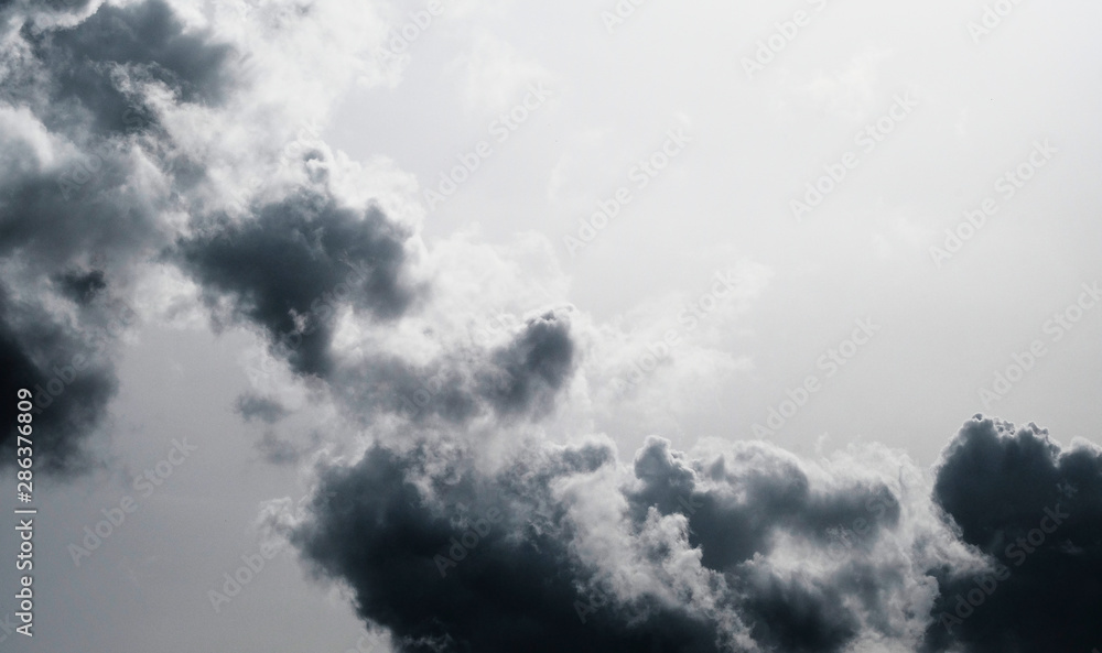 Obraz premium Sky clouds cirrus clouds monochrome