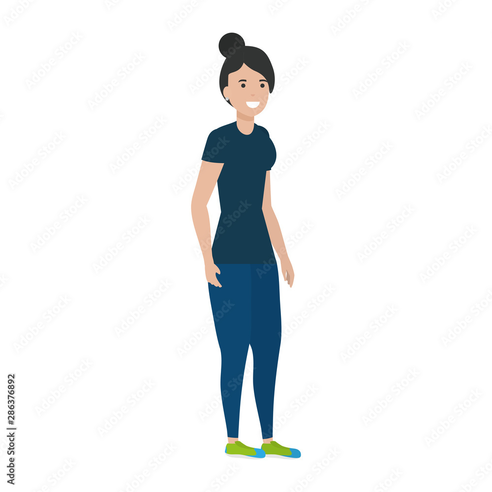 Isolated avatar woman vector design Isolated avatar woman vector design