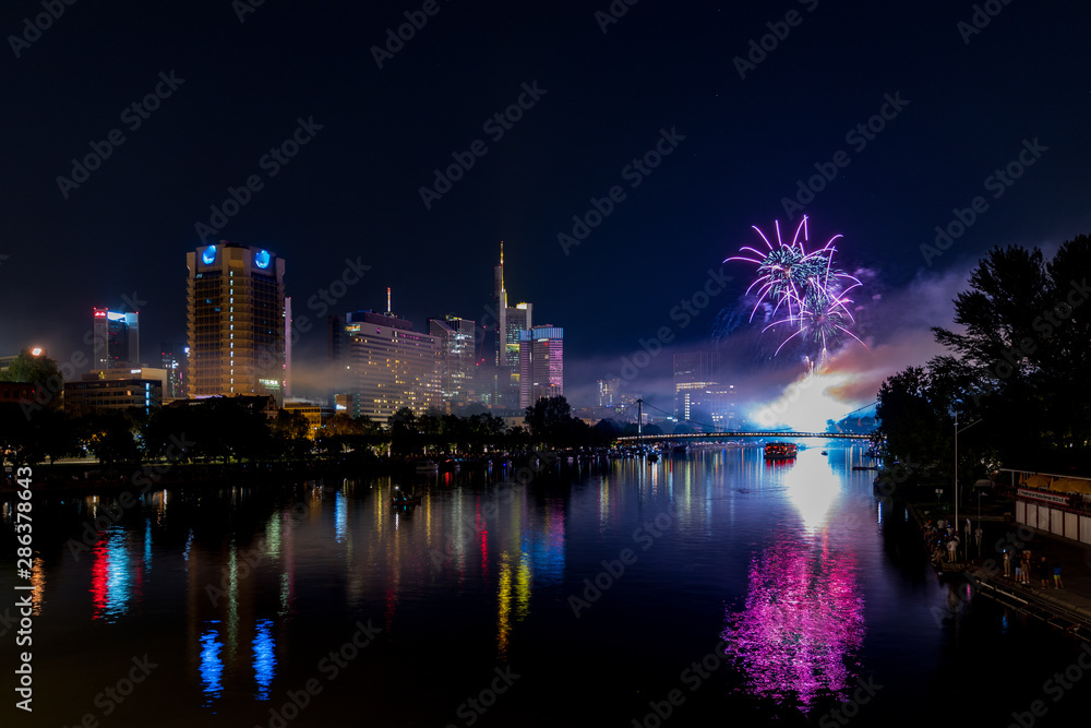 Frankfurt Firework at Museumsufer-Festival