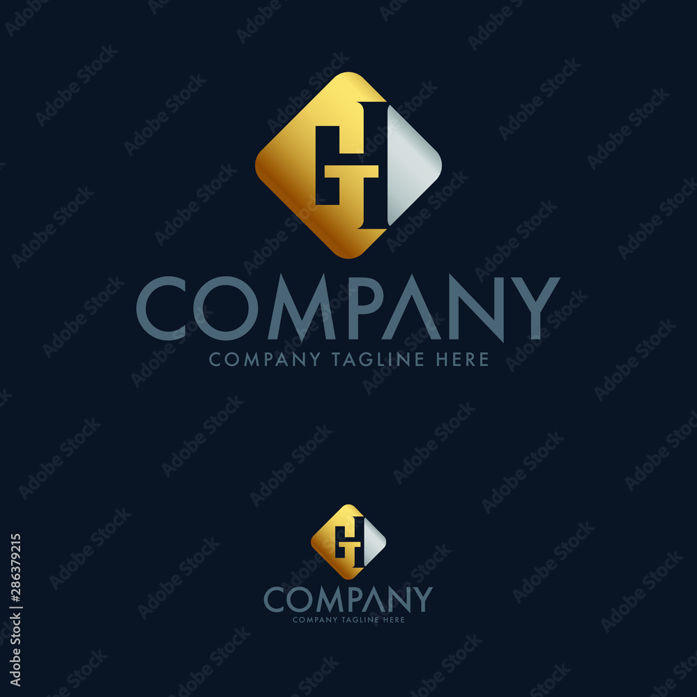 Gh Creative Letter Logo Design Vector Stock Vector (Royalty Free)  1627756165 | Shutterstock