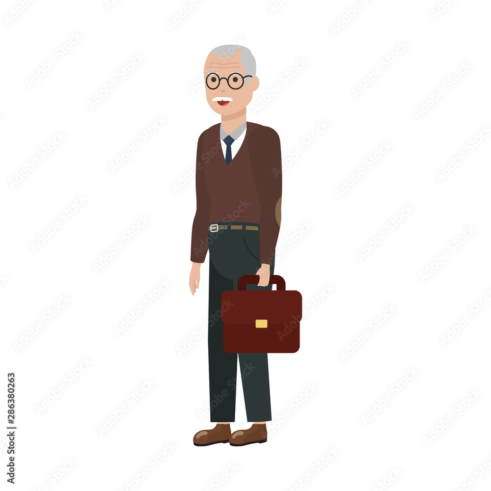 Grandfather cartoon vector design Grandfather cartoon vector design