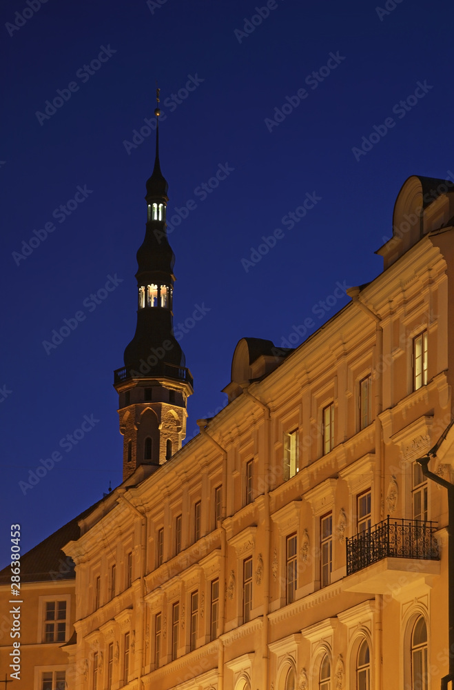 Obraz premium Townhouse in Tallinn. Estonia