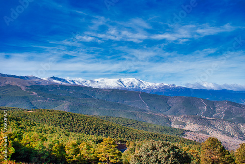 Sierra Nevada mountains in winter (Spain)
