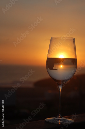 Sunset wine cup