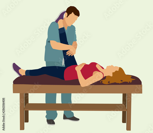 Physical Therapist with Patient