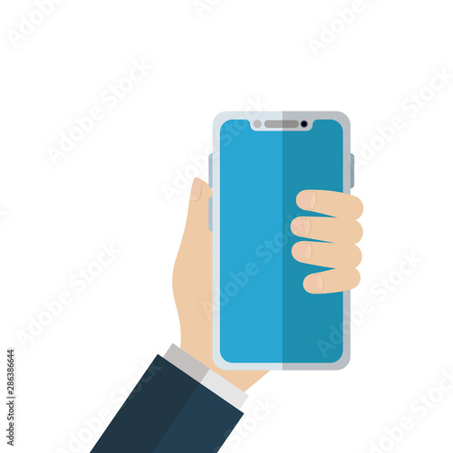 Isolated smartphone vector design