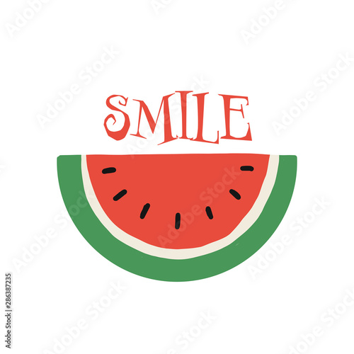 Piece of watermelon, sketch for your design