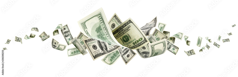 Us dollar bill. Washington american cash. Falling usd money back Us dollar bill. Washington american cash. Falling usd money back