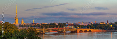 Peter and Paul Cathedral panorama  Saint Petersburg