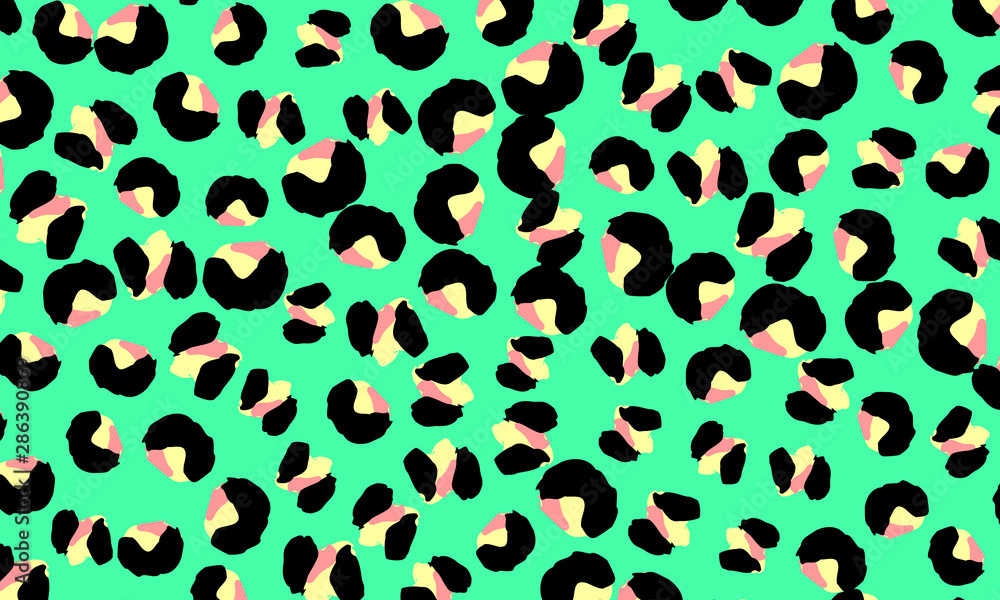 Obraz premium Leopard print design. Animal skin pattern.