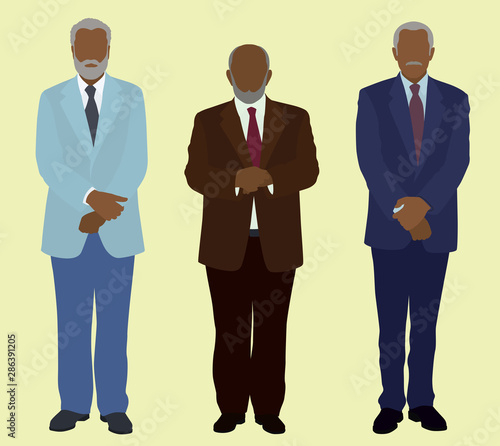 Elderly Black Businessmen