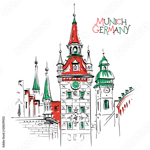 Old Town Hall in Munich, Germany