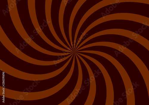 Chocolate swirl background, poster design template, vector illustration