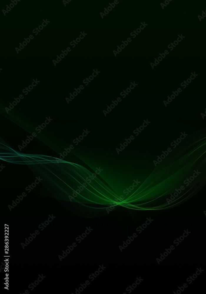 Abstract background waves. Black and green abstract background for business card or wallpaper Abstract background waves. Black and green abstract background for business card or wallpaper