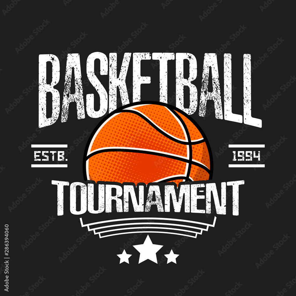 Basketball logo design template Basketball logo design template