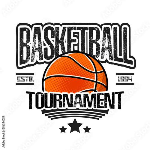 Basketball logo design template