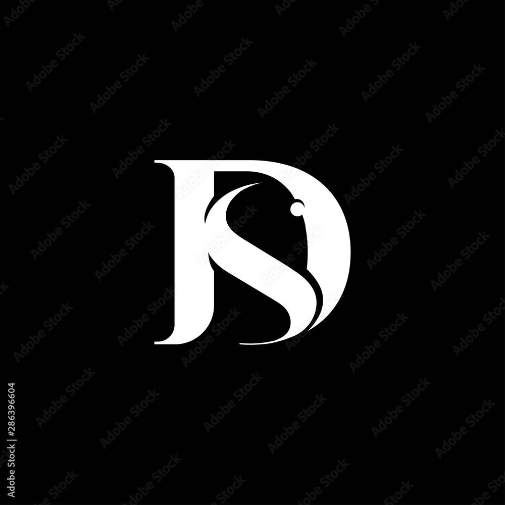 letter D S logo design vector template.Initial S D D S icon inspiration letter D S logo design vector template.Initial S D D S icon inspiration