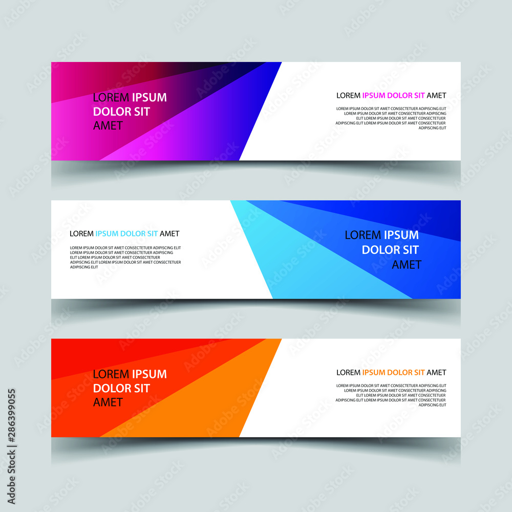 Vector Abstract design banner web template Vector Abstract design banner web template