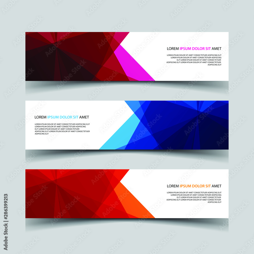 Vector Abstract design banner web template Vector Abstract design banner web template