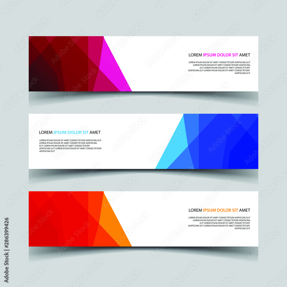 Fototapeta premium Vector Abstract design banner web template