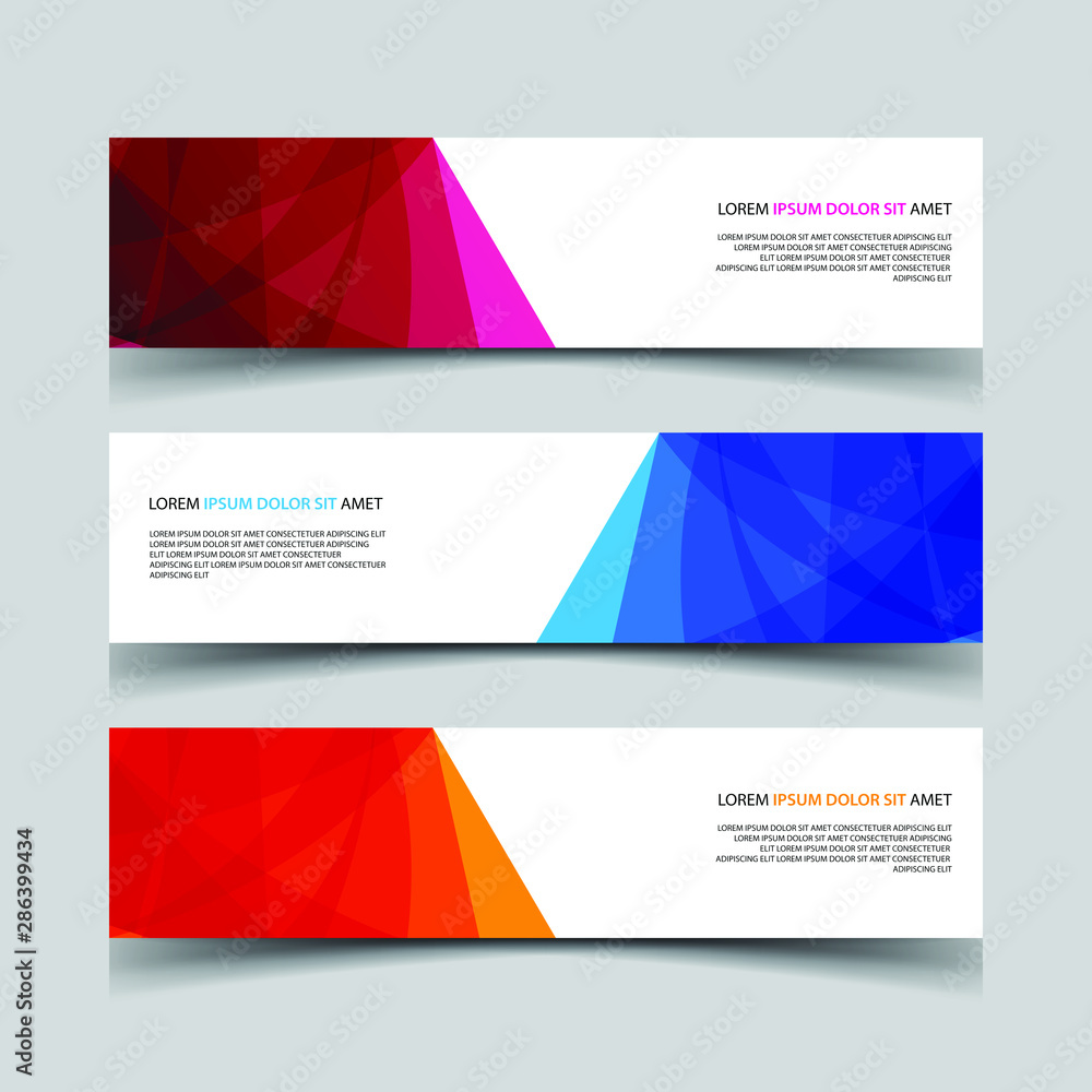 Fototapeta premium Vector Abstract design banner web template