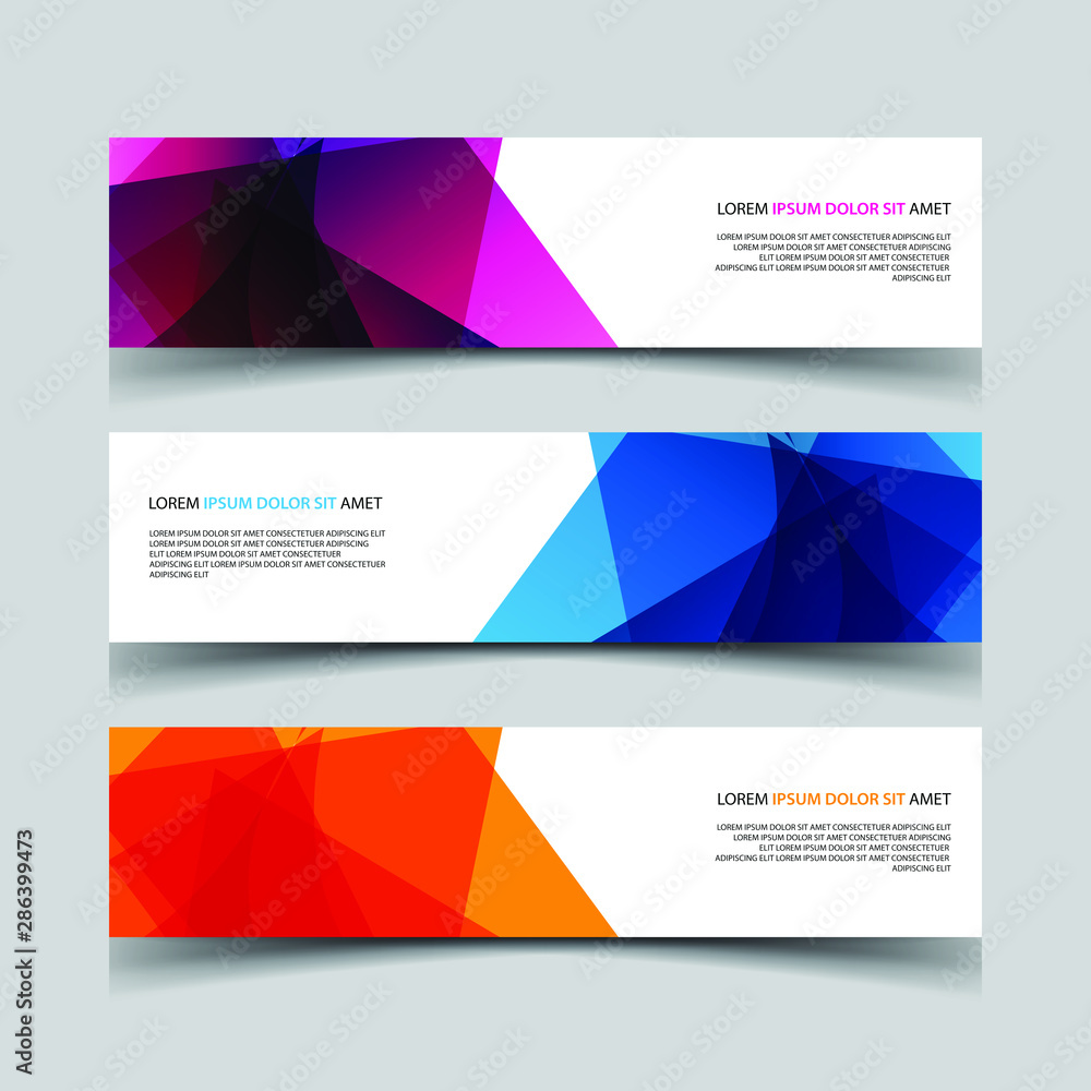 Fototapeta premium Vector Abstract design banner web template