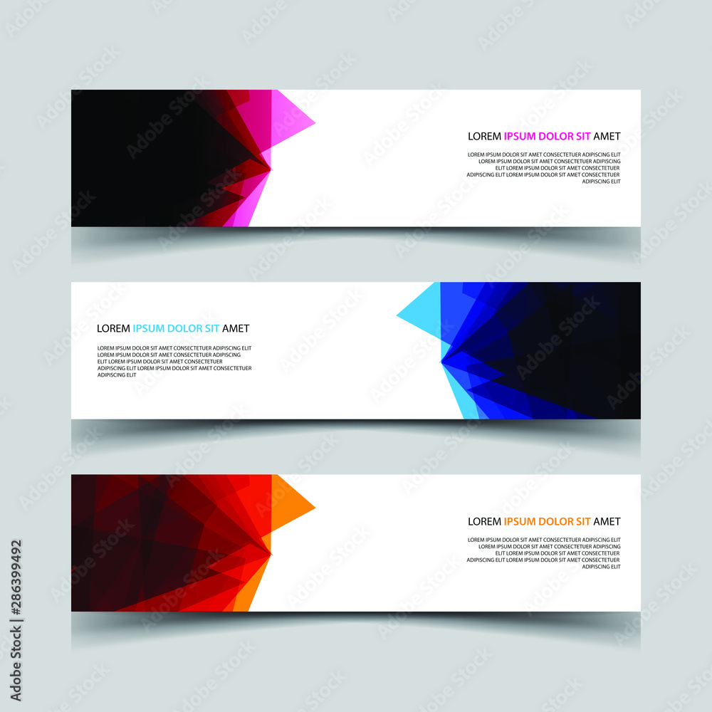 Fototapeta premium Vector Abstract design banner web template