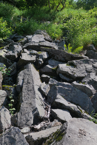 The rocks in the mountain