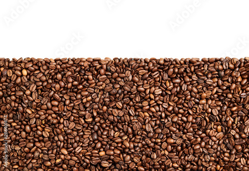 Roasted Coffee beans in bottom part of image © Samiylenko