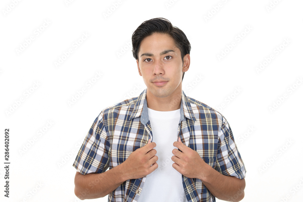 若い男性　ポートレート