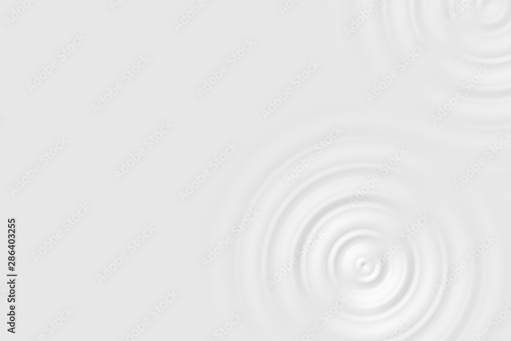 Abstract white circle with liquid ripple surface, soft background texture Abstract white circle with liquid ripple surface, soft background texture