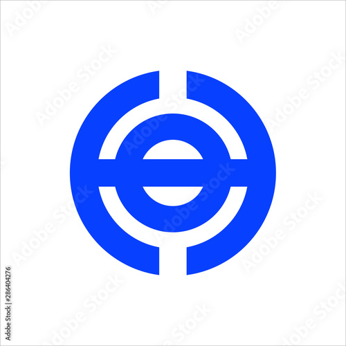 Letter H and O vector logo. Icon Symbol.