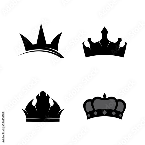 Crown Logo and king Template vector illustration