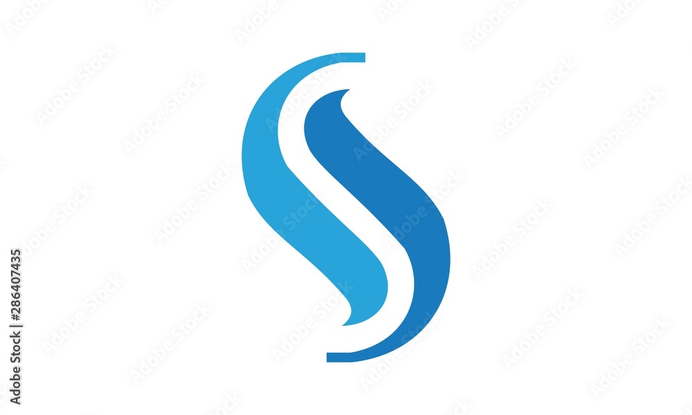 vector illustration of a blue symbol
