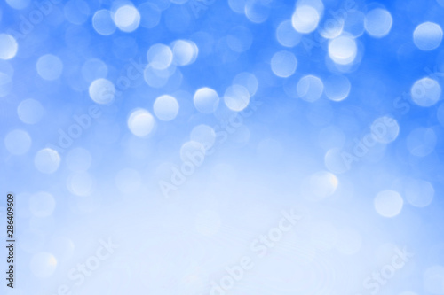 Blue Shiny De-Focused Abstract Background