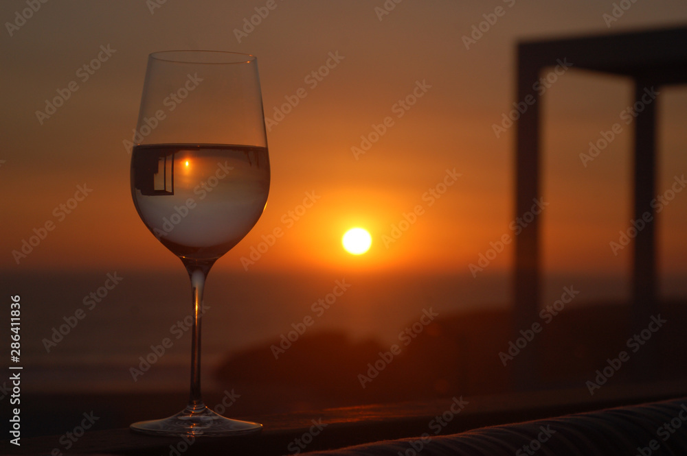 Sunset wine cup 3