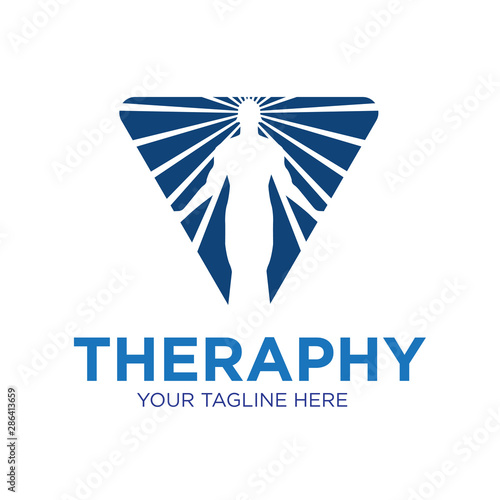 therapy health logo designs icon