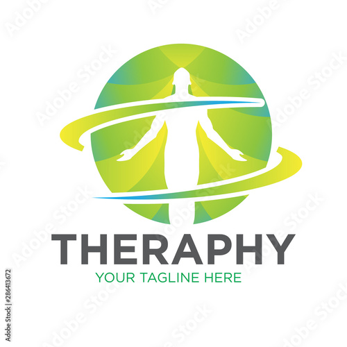 therapy health logo designs icon