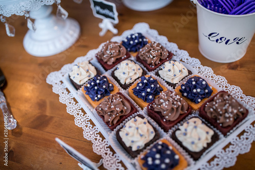 small desserts on a table