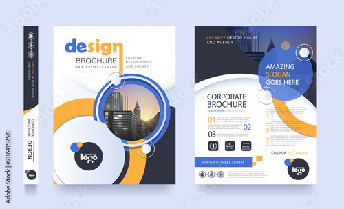 poster flyer pamphlet brochure cover design layout space for photo background, vector template in A4 size