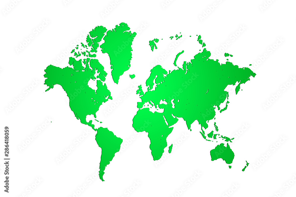 green environment world map