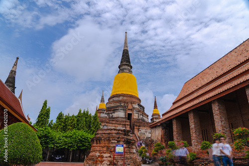 Wat Yai Chaimongkol Temple  at Phra Nakhon Si Ayutthaya  Thailand
