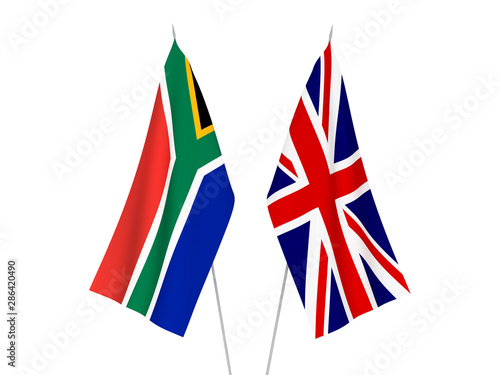 Great Britain and Republic of South Africa flags